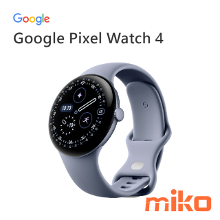 Google Pixel Watch 4 緞面月岩灰鋁製錶殼-月岩灰運動錶帶